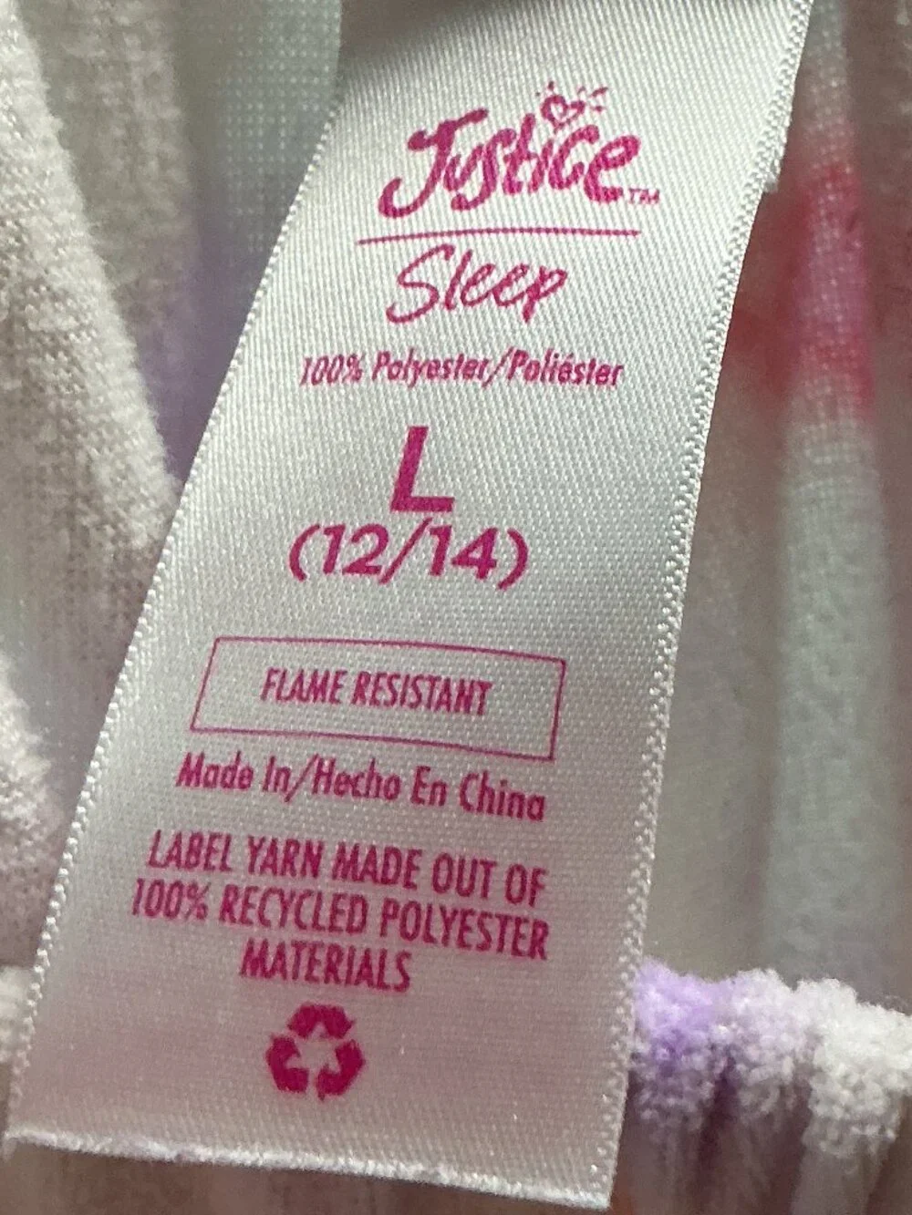 4/$30 Bundle 🌈 Justice Girls Tie Dye Pajama Pants L 12/14